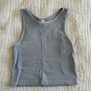 Avocado cropped workout top. Purple-grey size M/L.